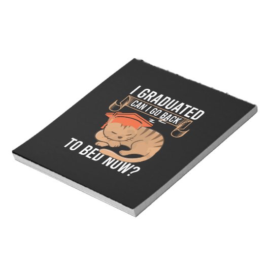 Abschluss-Geschenk | I Abitur Kann ich zurückgehen Notizblock (Rotiert)