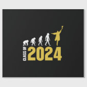 Abschluss-Geschenk | Klasse 2024 Geschenkpapier (Flach)