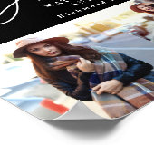 Abschluss Geschenk Multi Foto moderne, elegante Dr Poster (Ecke)