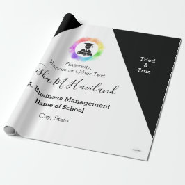 Abschluss Geschenk Wrap Lilac und White HAMbyWG Geschenkpapier