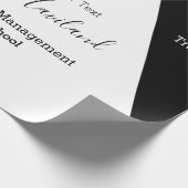 Abschluss Geschenk Wrap Lilac und White HAMbyWG Geschenkpapier (Ecke)