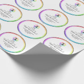 Abschluss Geschenk Wrap Wasserfarben HAMbyWG Geschenkpapier (Ecke)