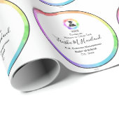 Abschluss Geschenk Wrap Wasserfarben HAMbyWG Geschenkpapier (Rolleneckpunkt)