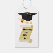 Abschluss Geschenkanhänger (Vorderseite)