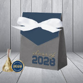Abschluss-Geschenkboxen für Navy & Bronze Geschenkschachtel