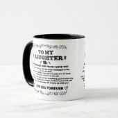 Abschluss Geschenke für Tochter 2024 Inspiration Tasse (Vorderseite Links)