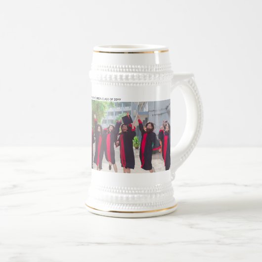 Abschluss Geschenke - Rund um Foto und Text Bierglas (VorderseiteRechts)