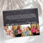 Abschluss-Geschenkgutscheine für Collage-Erinnerun Kalender