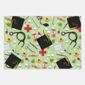 Abschluss-Geschenkpapier-Blätter Geschenkpapier Set (Vorderseite 2)