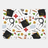 Abschluss-Geschenkpapier-Blätter Geschenkpapier Set (Vorderseite)