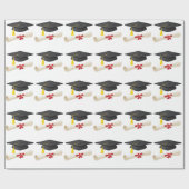 Abschluss-Geschenkpapier Geschenkpapier (Flach)