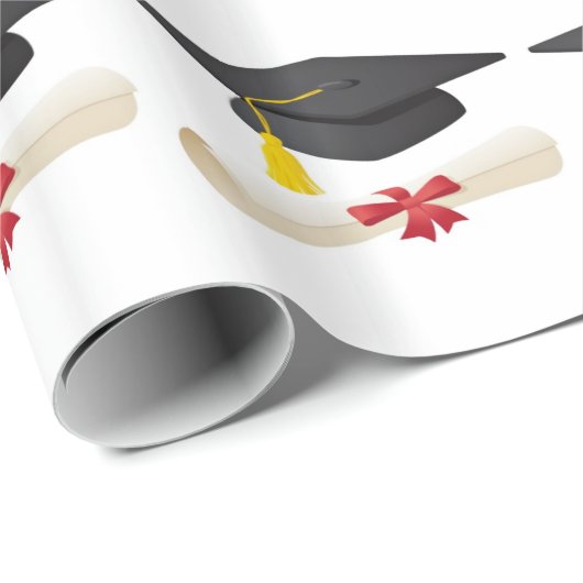 Abschluss-Geschenkpapier Geschenkpapier (Rolleneckpunkt)