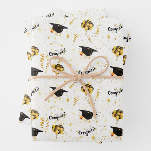 Abschluss Geschenkpapier Set (Beispiel)