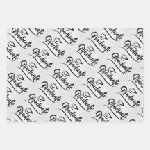 Abschluss-Geschenkpapier-Set – Schriftzug „Graduat