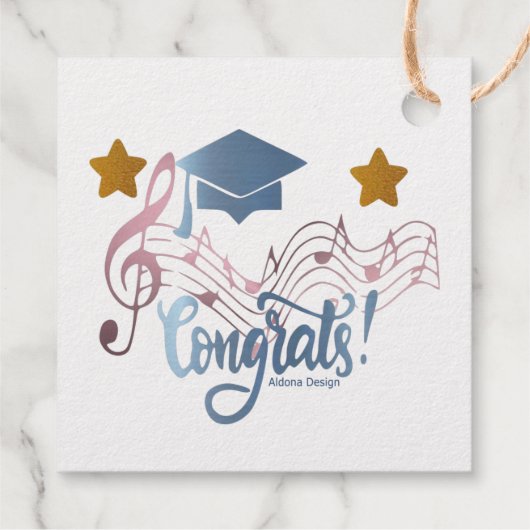 Abschluss-Geschenktag Geschenkanhänger (Rückseite)