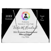 Abschluss Geschenktasche Wasserfarbe Aussehen HAMb Große Geschenktüte (Rückseite)