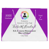 Abschluss Geschenktasche Wasserfarbe Aussehen HAMb Große Geschenktüte (Rückseite)