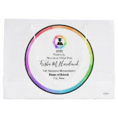 Abschluss Geschenktasche Wasserfarben HAMbyWG Große Geschenktüte (Rückseite)