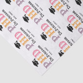 Abschluss-Geschenkwrap für benutzerdefinierte PHD  Seidenpapier (Ausschnitt)