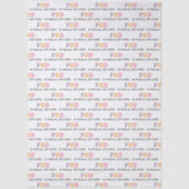 ABSCHLUSS-Geschenkwrap für PHD oder Ärzte Seidenpapier (Vorderseite)