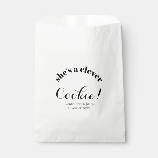 Abschluss Gevor | Clever Cookie | Typografie Geschenktütchen (Vorderseite)