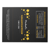 Abschluss Gevor Stars XL Candy Wrappers Notepad Notizblock (Vorderseite)