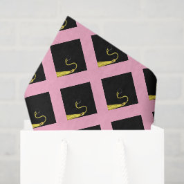 Abschluss gibt Rosa Seidenpapier