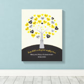 ABSCHLUSS-GIFT-Baumspeicher-Keepsake Leinwanddruck (Insitu (Holzboden))