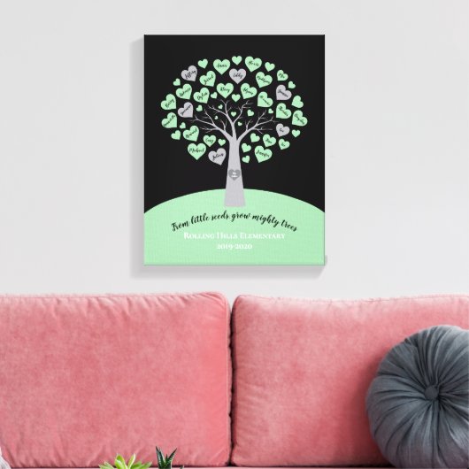 ABSCHLUSS-GIFT-Baumspeicher-Keepsake Leinwanddruck (Insitu (Wohnzimmer))