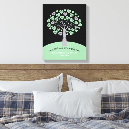 ABSCHLUSS-GIFT-Baumspeicher-Keepsake Leinwanddruck (Insitu (Schlafzimmer))