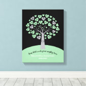 ABSCHLUSS-GIFT-Baumspeicher-Keepsake Leinwanddruck (Insitu (Holzboden))