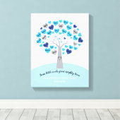 ABSCHLUSS-GIFT-Baumspeicher-Keepsake Leinwanddruck (Insitu (Holzboden))