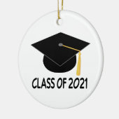 Abschluss Gift Class of 2021 Keramikornament (Links)