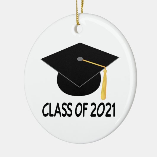 Abschluss Gift Class of 2021 Keramikornament (Links)