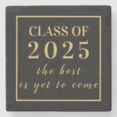 Abschluss Gift Gold Script Class of 2023 Steinuntersetzer (Vorderseite)