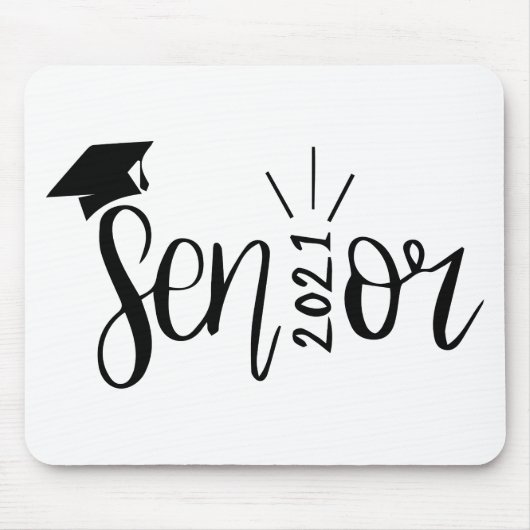 Abschluss Gift, Klasse 2021, Senior 2021 Mousepad (Vorne)