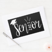 Abschluss Gift, Klasse 2021, Senior 2021 Rechteckiger Aufkleber (Umschlag)