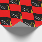 Abschluss Gift Red Geschenkpapier (Ecke)
