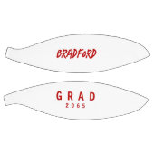 Abschluss Gift Roter Text Basketball (Panele)