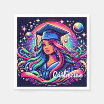 Abschluss Girl in Neon Colors Custom