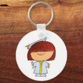 Abschluss Girl Schlüsselanhänger (Vorderseite)