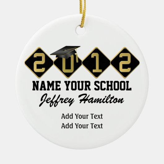 Abschluss Girl - Siehe Zurück - SRF Keramik Ornament (Vorne)