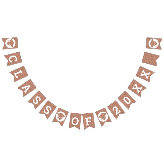 Abschluss Glam Rose Gold schaffen Ihre Klasse Wimpelkette (Alle)