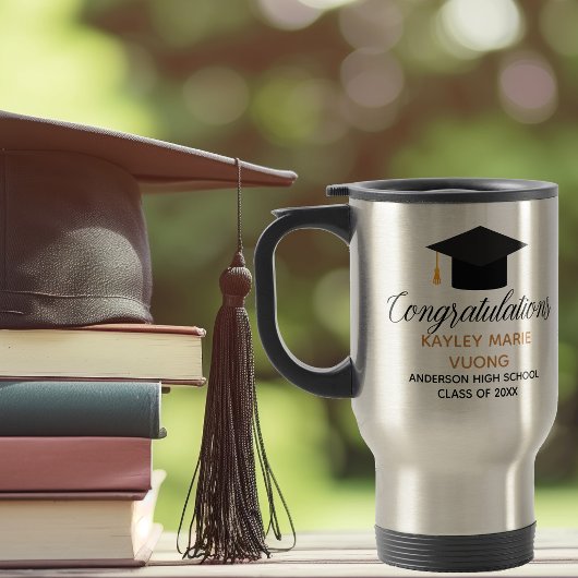 Abschluss Glückwunsch 2023 Graduate Custom Reisebecher