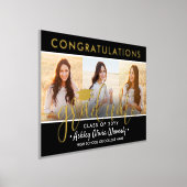 Abschluss Glückwunsch 3 Fotocollage Schwarz und Re Foliendrucke (Ablage )