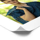 Abschluss Glückwunsch 42 FotoCollage Schwarz-weiß Poster (Ecke)