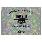 Abschluss Glückwunsch Cap Personalisiert Große Geschenktüte (Rückseite)