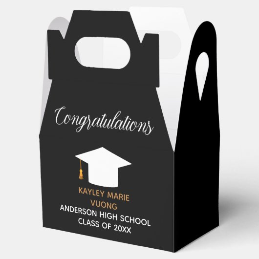 Abschluss Glückwunsch Custom 2025 Party Geschenkschachtel (Geöffnet)