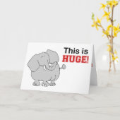 Abschluss Glückwunsch Elefantenkarte Karte (Gelbe Blume)