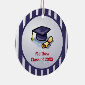 Abschluss Glückwunsch Erinnern Sie sich an die Ver Keramik Ornament (Rechts)